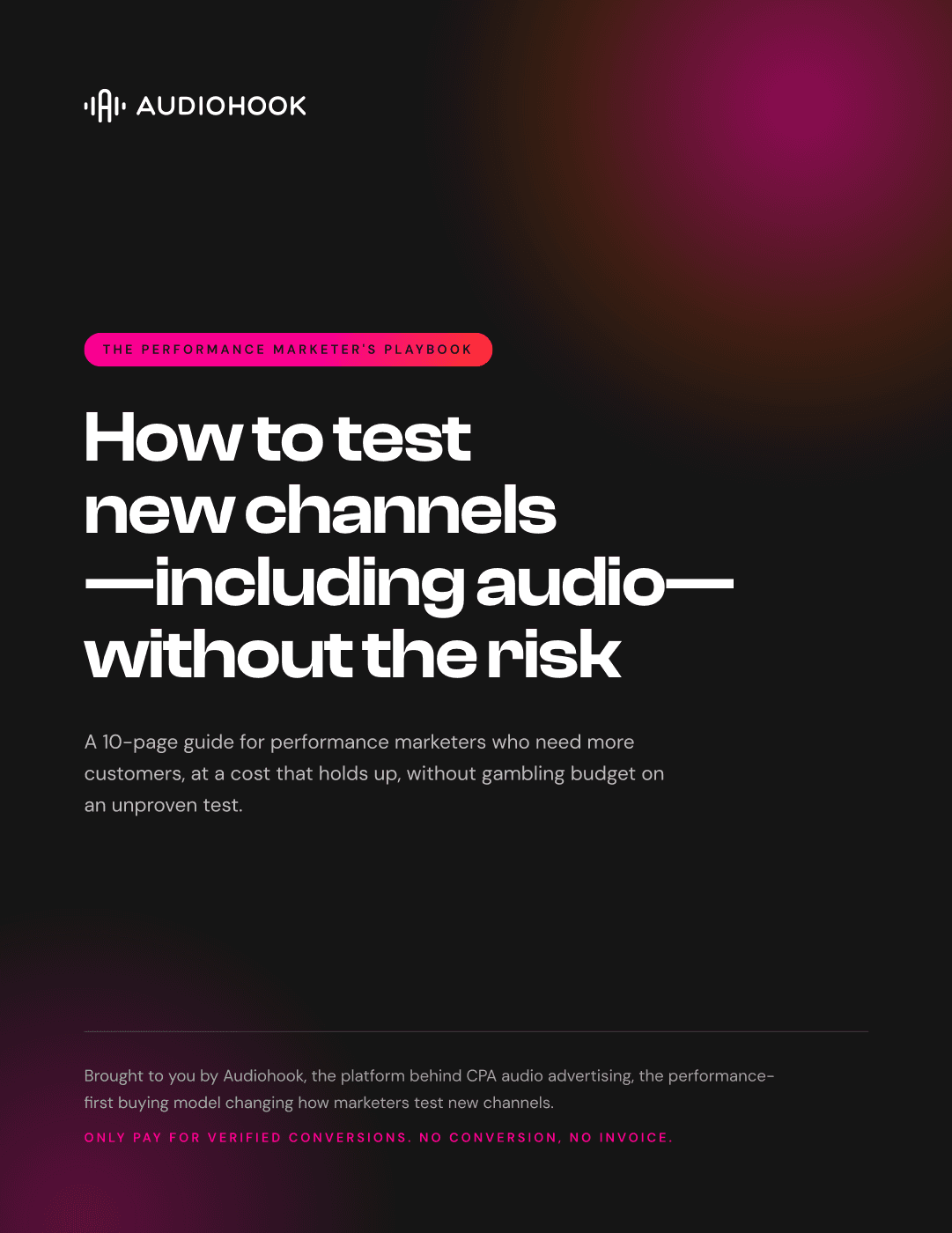 Cover of The Performance Marketer's Playbook by Audiohook